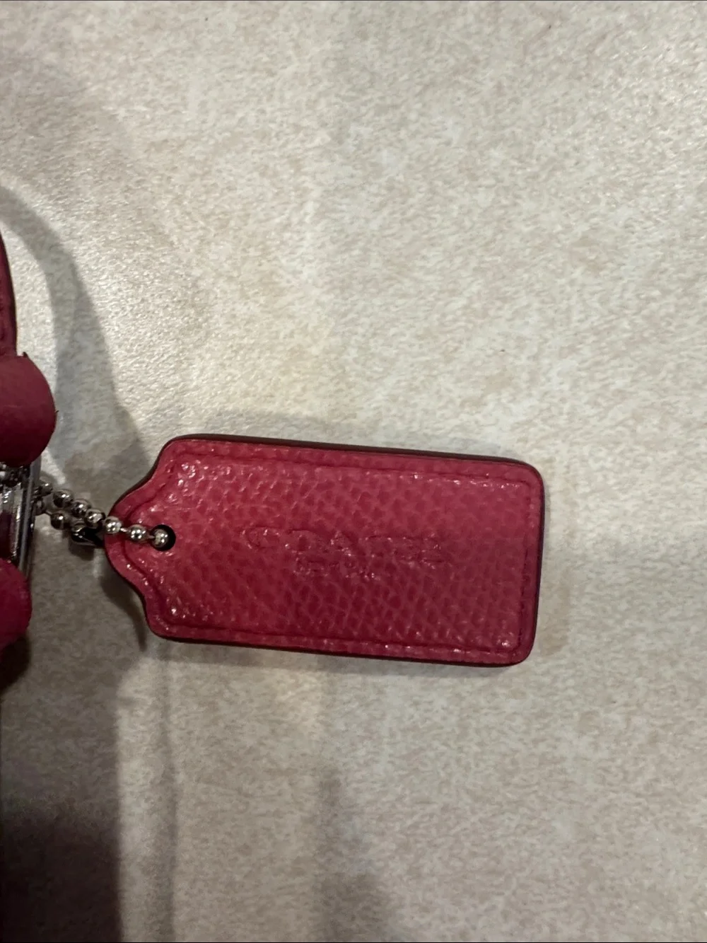 Coach Brown Signature Crossbody with Pink Trim and Strap